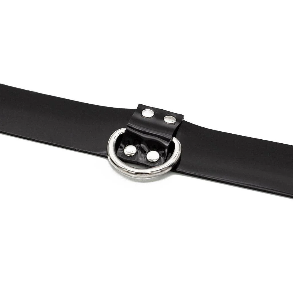 Black PVC Collar w/ D-Ring - Image 4